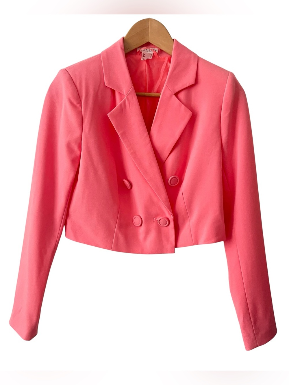 Venus Two Piece High Waisted Pink Pant Suit - Picture 3 of 9